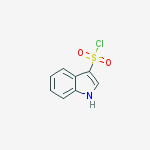 Structure of 1H-INDOLE-3-SULFONYL CHLORIDE