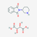 Structure of 3-(R)-Piperidinyl Phthalimide D-(-)-tartaric acid