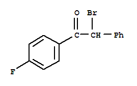 Structure of 2-BROMO-2-PHENYL-1-(γ-FLUOROPHENYL)-ETHANONE