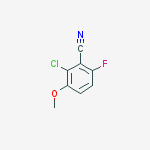 Structure of 2-CHLORO-6-FLUORO-3-METHOXYBENZONITRILE