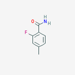 Structure of 2-fluoro-4-methylbenzamide