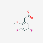 Structure of (3,5-difluoro-2-methoxyphenyl)acetic Acid
