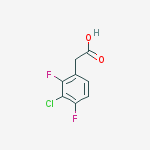 Structure of (3-chloro-2,4-difluorophenyl)acetic Acid