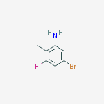 Structure of 5-Bromo-3-fluoro-2-methylaniline