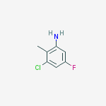 Structure of 3-Chloro-5-fluoro-2-methylaniline