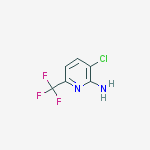 3-Chloro-6-(trifluoromethyl)pyridine-2-amine结构式