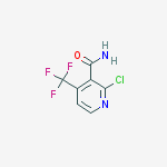 2-chloro-4-(trifluoromethyl)pyridine-3-carboxamide结构式