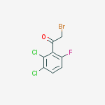 2-bromo-1-(2,3-dichloro-6-fluorophenyl)ethanone结构式