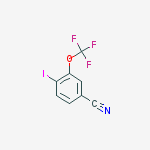 4-Iodo-3-(trifluoromethoxy)benzonitrile结构式