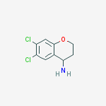 Structure of 6,7-dichloro-3,4-dihydro-2h-chromen-4-amine