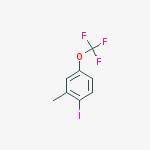 Structure of 1-iodo-2-methyl-4-(trifluoromethoxy)benzene