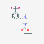 Structure of Tert-butyl 3-[3-(trifluoromethyl)phenyl]piperazine-1-carboxylate