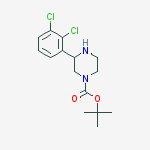 Structure of 1-Boc-3-(2,3-dichlorophenyl)piperazine