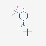Structure of tert-butyl 3-(trifluoromethyl)piperazine-1-carboxylate
