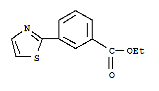 Structure of Ethyl 3-(1,3-thiazol-2-yl)benzoate