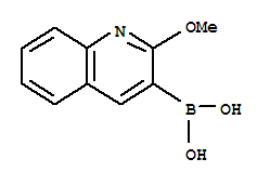 2-甲氧基喹啉-3-硼酸结构式