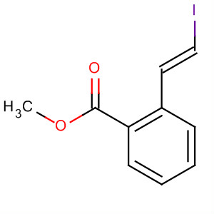 Benzoic acid, 2-[(1E)-2-iodoethenyl]-, methyl ester结构式