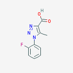 Structure of 1-(2-fluorophenyl)-5-methyltriazole-4-carboxylic Acid