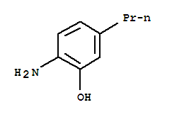 Structure of Phenol,  2-amino-5-propyl-