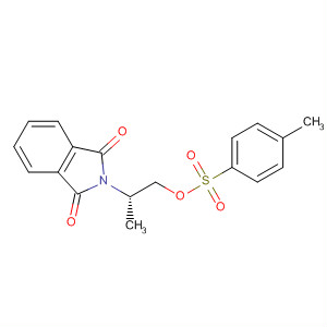 Structure of 1H-Isoindole-1,3(2H)-dione,2-[1-methyl-2-[[(4-methylphenyl)sulfonyl]oxy]ethyl]-, (S)-
