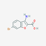 Structure of 3-Amino-6-bromobenzofuran-2-carboxylic acid