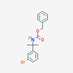 Benzyl N-[2-(3-bromophenyl)propan-2-yl]carbamate结构式