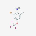 2-Bromo-6-methyl-4-(trifluoromethoxy)aniline结构式