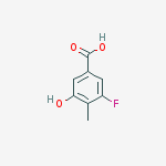 Structure of 3-fluoro-5-hydroxy-4-methyl-benzoic acid