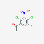 Structure of 1-(2,4-Dichloro-5-fluoro-3-nitrophenyl)ethanone