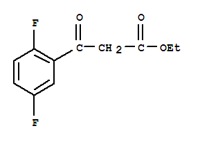 Structure of ETHYL 2,5-DIFLUOROBENZOYLACETATE
