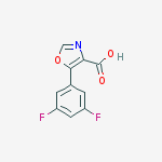 Structure of 5-(3,5-DIFLUOROLPHENYL)-1,3-OXAZOLE-4-CARBOXYLIC ACID