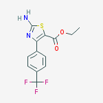 Structure of ETHYL 2-AMINO-4-[4-(TRIFLUOROMETHYL)PHENYL]-1,3-THIAZOLE-5-CARBOXYLATE
