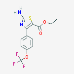 Structure of Ethyl 2-amino-4-(4-(trifluoromethoxy)phenyl)thiazole-5-carboxylate