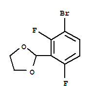 Structure of 2-(3-BROMO-2,6-DIFLUOROPHENYL)-1,3-DIOXALANE