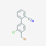 Structure of 4'-Bromomethyl-3'-chloro-1,1'-biphenyl-2-carbonitrile