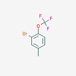 Structure of 2-BROMO-4-METHYL-1-(TRIFLUOROMETHOXY)BENZENE