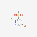 Structure of 5-BROMO-2-CHLORO-3-METHYLSULFONYLPYRIDINE