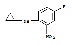 Structure of N-Cyclopropyl-4-fluoro-2-nitroaniline