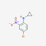 N-Cyclopropyl 4-bromo-2-nitroaniline结构式