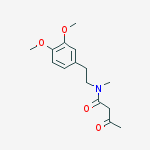 Structure of N-ACETOACETYL-N-METHYL-2-(3,4-DIMETHOXYPHENYL)ETHYLAMINE