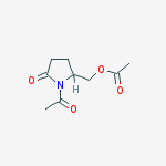 5-ACETOXYMETHYL-N-ACETYL-2-PYRROLIDINONE,WAXY SOLID结构式