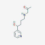 (4-乙酰甲基氨基)-1-(3-吡啶基)-1-丁醇结构式