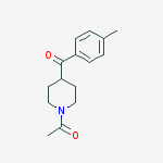 Structure of 1-ACETYL-4-(P-METHYLBENZOYL)PIPERIDINE