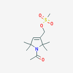 1-ACETYL-2,2,5,5-TETRAMETHYL-3-PYRROLINE-3-METHANESULFONYLMETHANOL结构式
