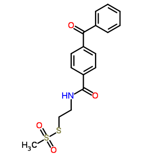 Structure of BENZOPHENONE-4-CARBOXAMIDOETHYL METHANETHIOSULFONATE