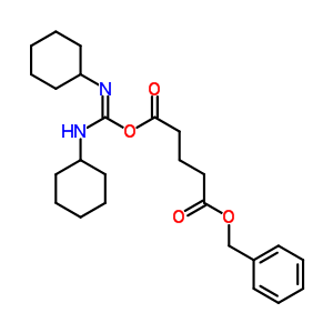 Structure of benzyl 5-[(dicyclohexylcarbamimidoyl)oxy]-5-oxopentanoate