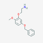 Structure of 2-(5-BENZYLOXY-2-METHOXYPHENOXY)-ETHYLAMINE