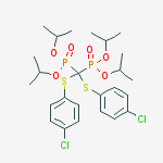 tetrakis(1-methylethyl) {bis[(4-chlorophenyl)sulfanyl]methanediyl}bis(phosphonate)结构式