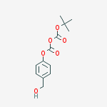Structure of P-O-T-BOC-BENZYL ALCOHOL