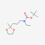 Structure of N-(T-BOC)-N-ETHYL-3-(2-METHYL-[1,3]DIOXOLAN-2-YL)PROPYLAMINE